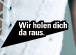 Falter Kampagne „Wir holen dich da raus“